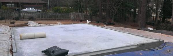 Garage slab — Cumming, GA