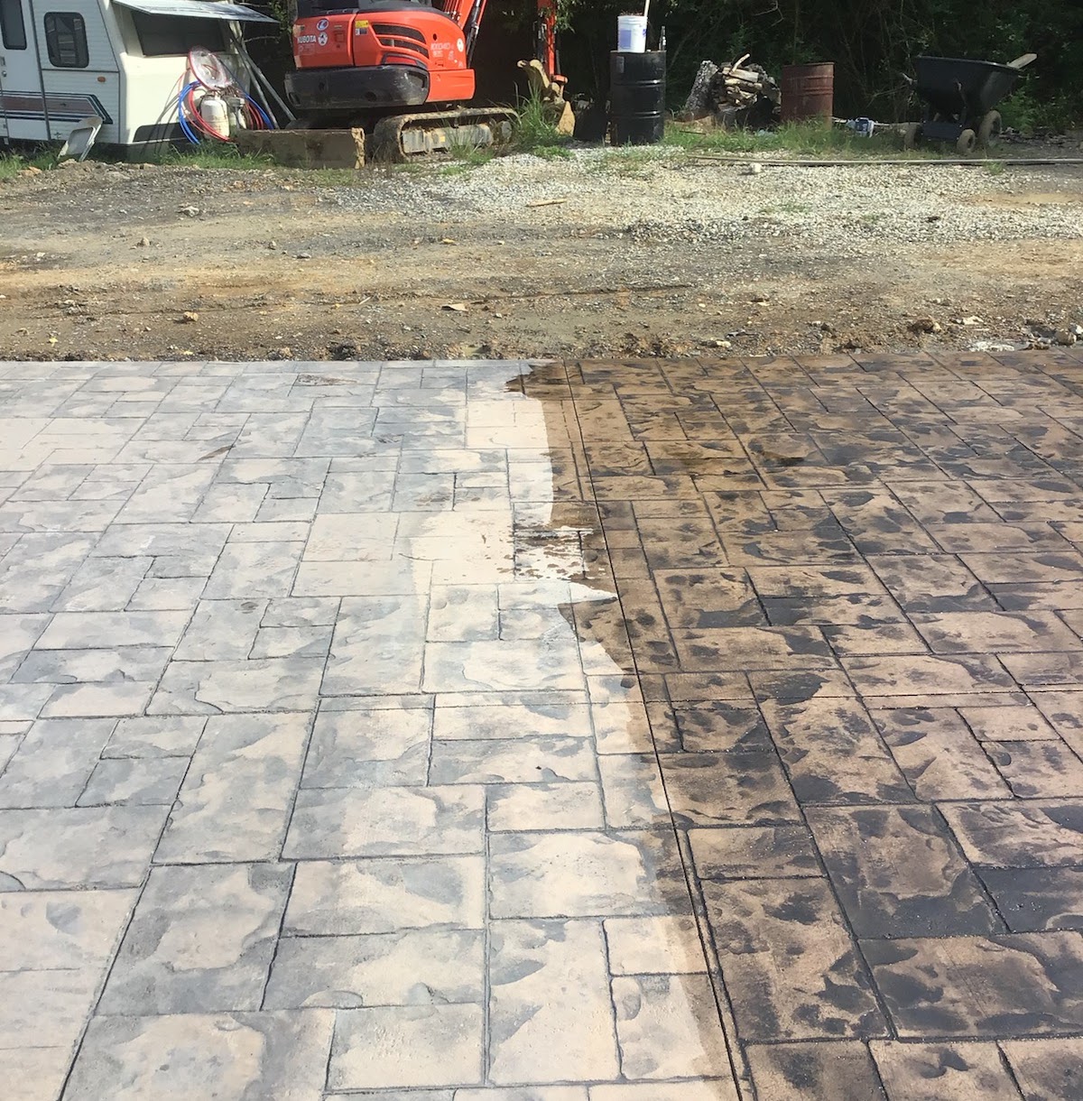 Stamped concrete print — Atlanta, GA