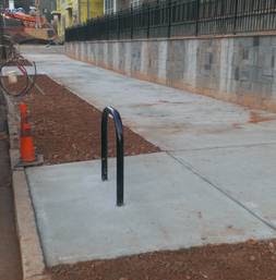 Public city sidewalk in Atlanta, GA